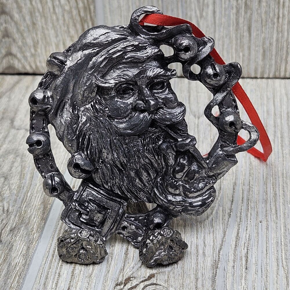 Michael Ricker Pewter Ornament Santa Claus Father Christmas 1603/2500 With Stand